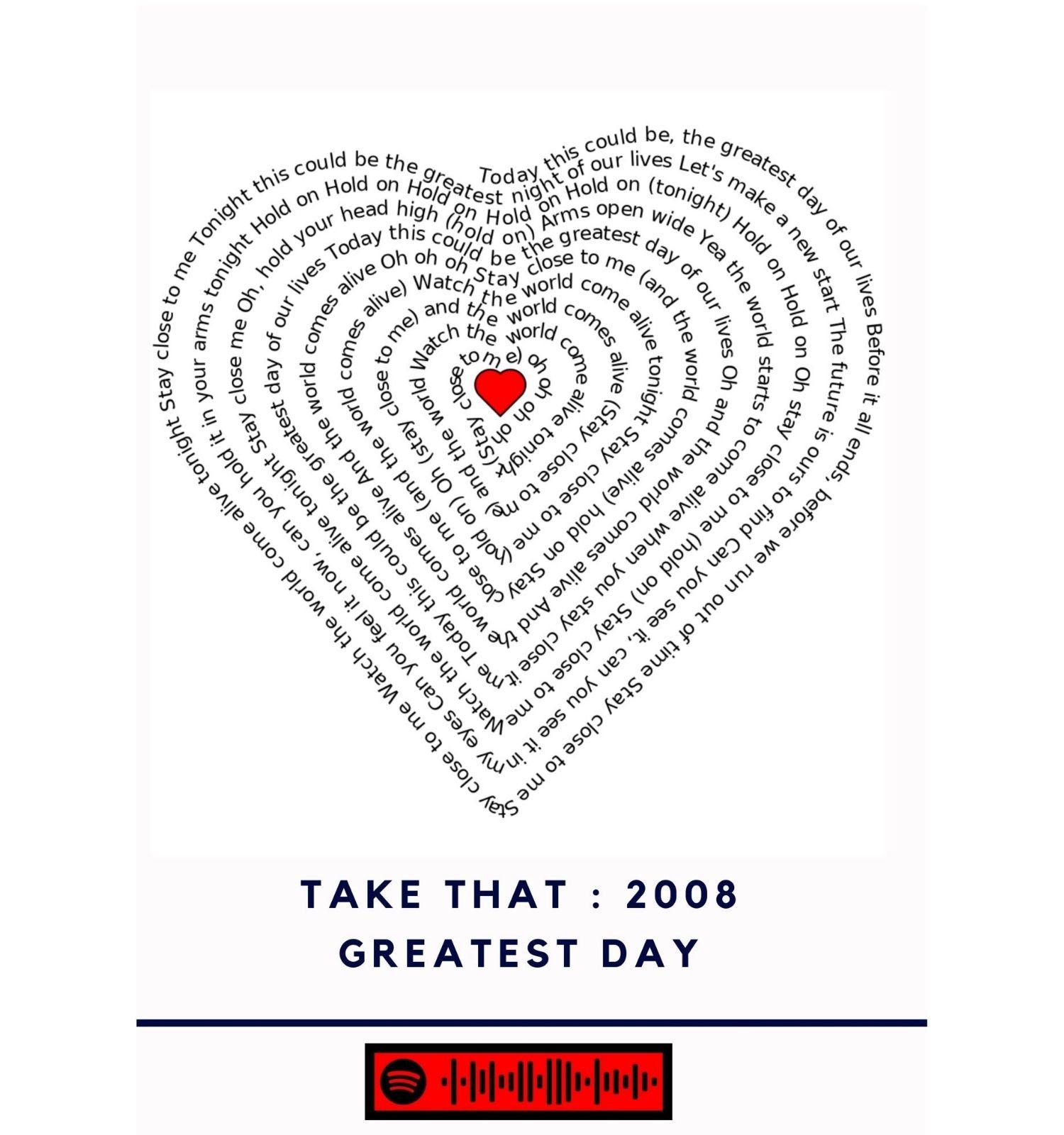 Take That - Greatest day