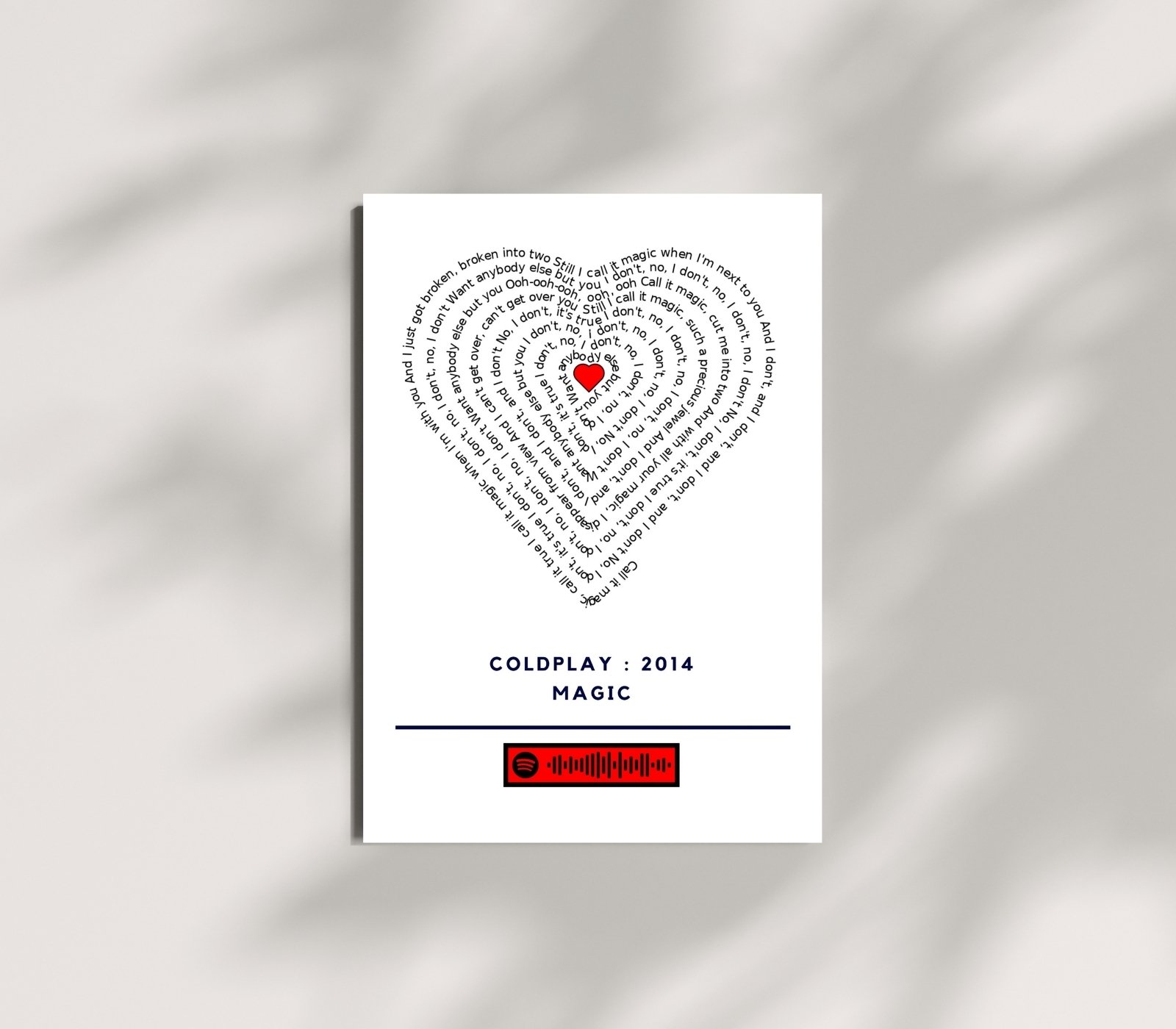Portrait Framed Art Print Coldplay - Magic