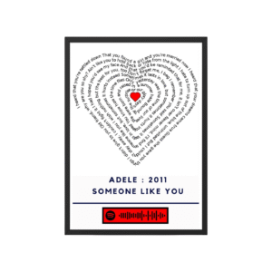 Portrait Framed Art Print Adele - Someone Like You