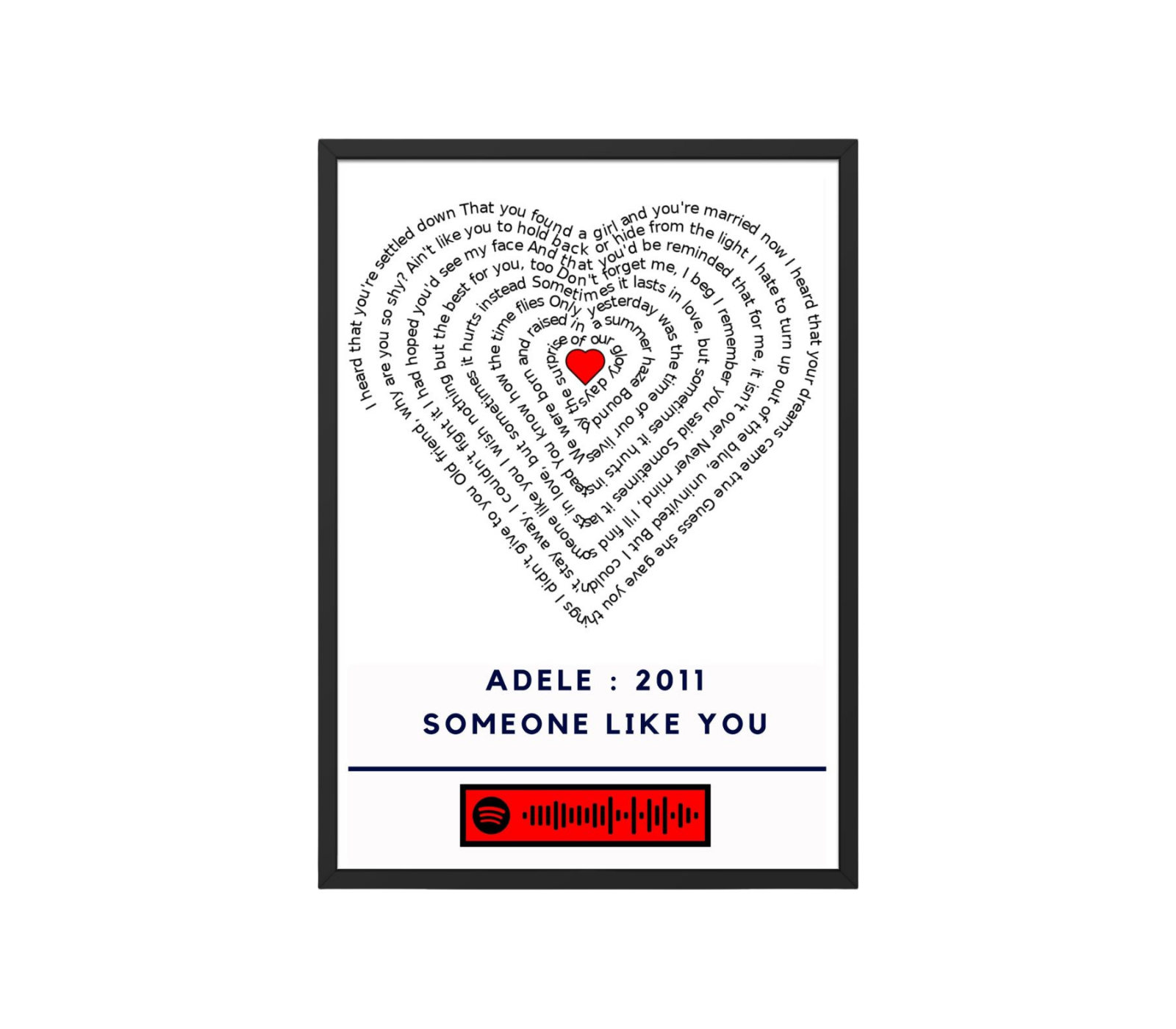 Portrait Framed Art Print Adele - Someone Like You