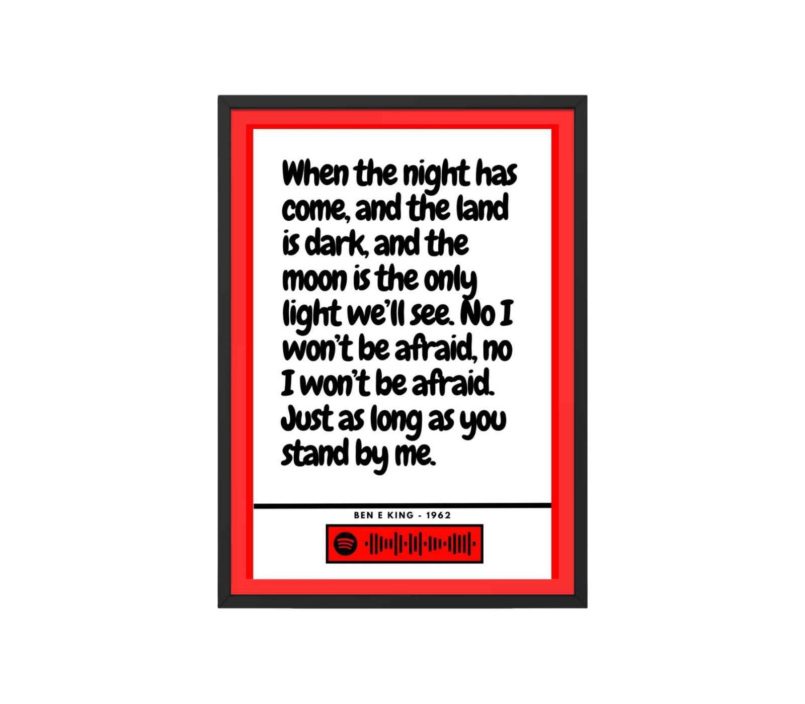 Portrait Framed Art Print Ben E King - Stand By Me