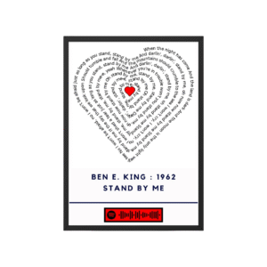 Portrait Framed Art Print Ben E King - Stand by Me