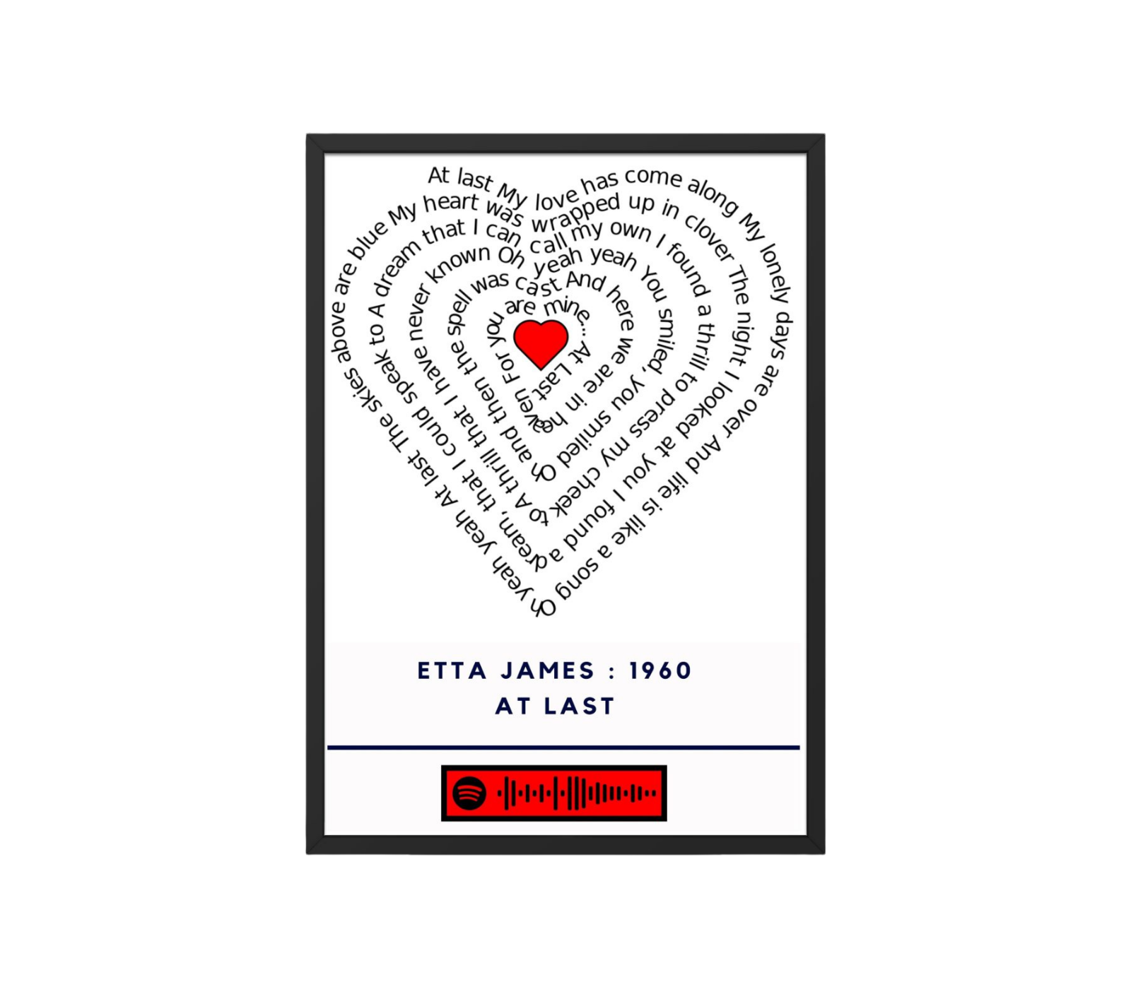 Portrait Framed Art Print Etta James - At Last