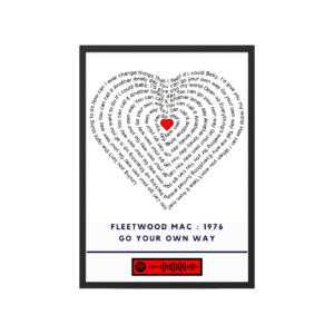 Portrait Framed Art Print Fleetwood Mac - Go Your Own Way