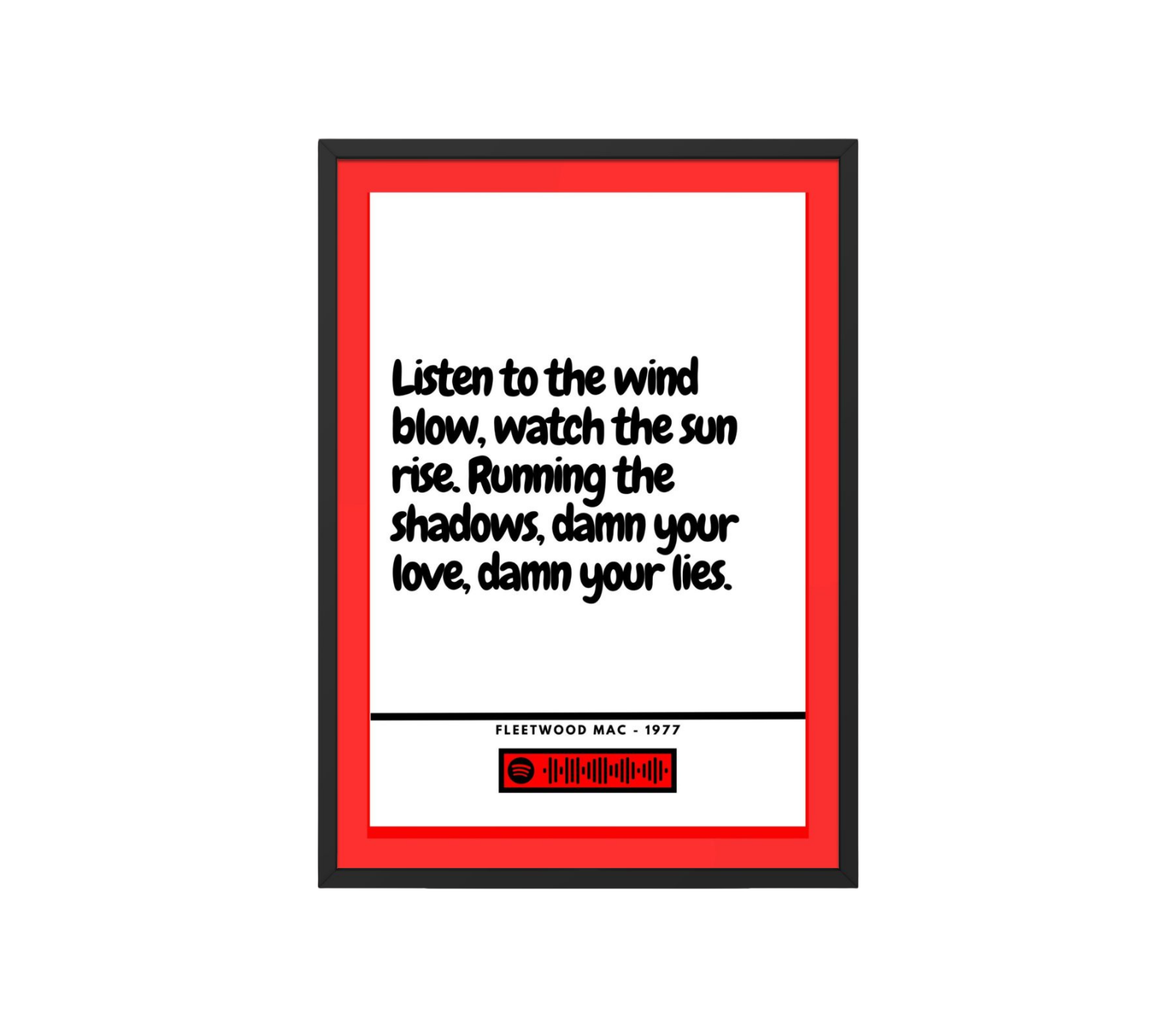 Portrait Framed Art Print Fleetwood Mac - The Chain