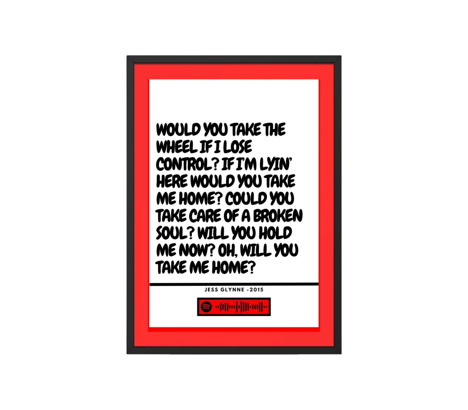 Portrait Framed Art Print Jess Glynne - Take Me Home