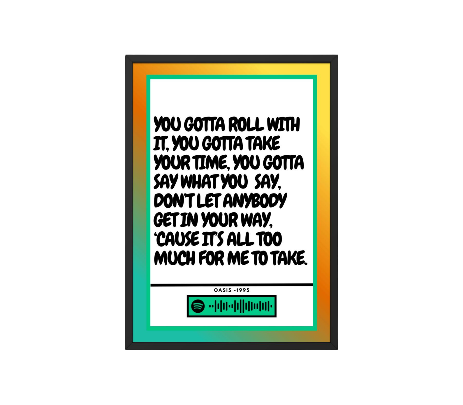 Portrait Framed Art Print Oasis - Roll With It Oasis - Roll With It