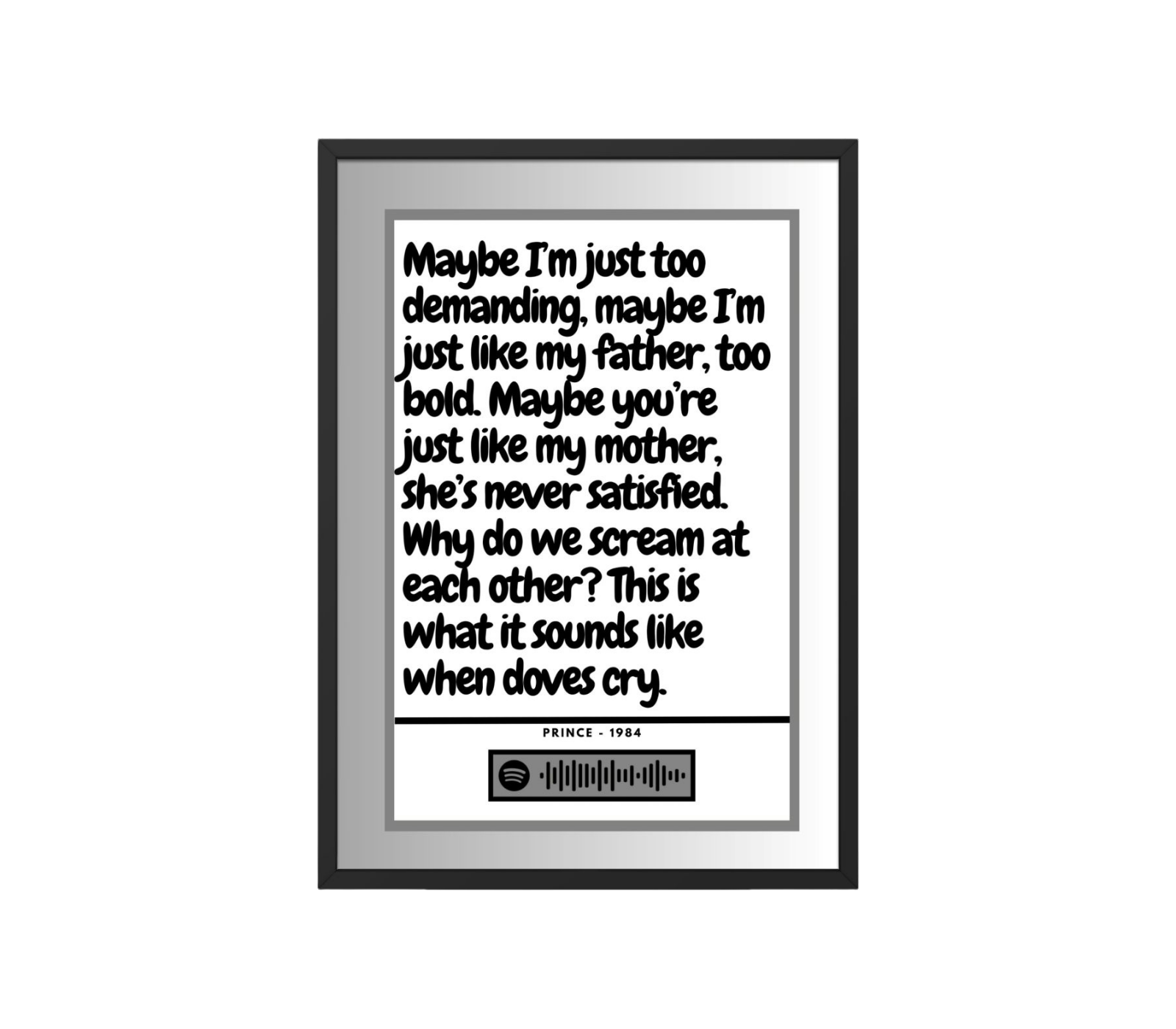 Portrait Framed Art Print Shania Twain – Man I feel like a woman