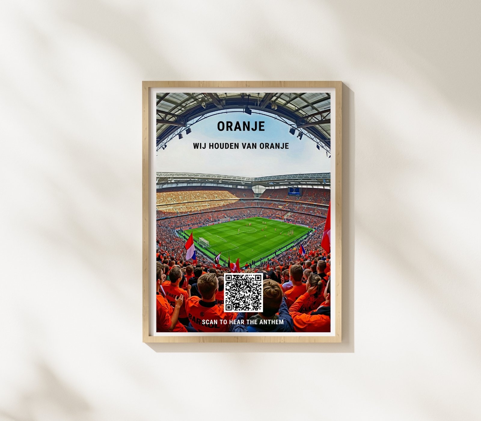 Portrait Framed Art Print Netherlands FC Anthem