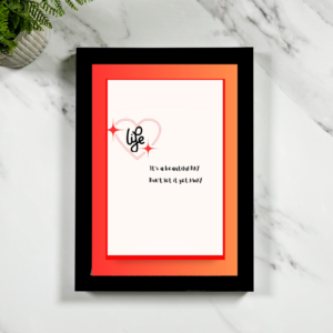 Portrait Framed Art Print U2 - It's a Beautiful Day