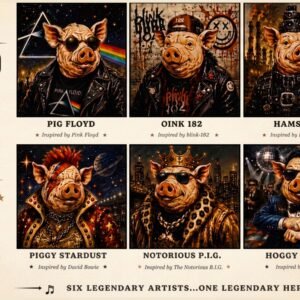 Music Pigs - alternate view
