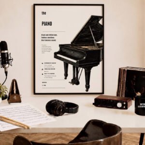 Portrait Framed Art Print Piano