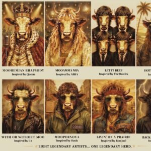 Pop Culture Cows - alternate view