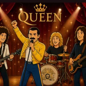 Queen cartoon - alternate view